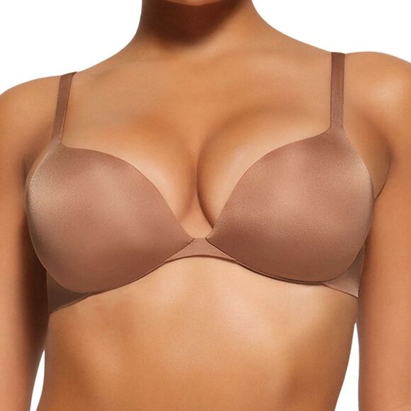 SKIMS Ultimate Push Up Plunge Bra - Size 36DD - Sienna - Picture 4 of 6